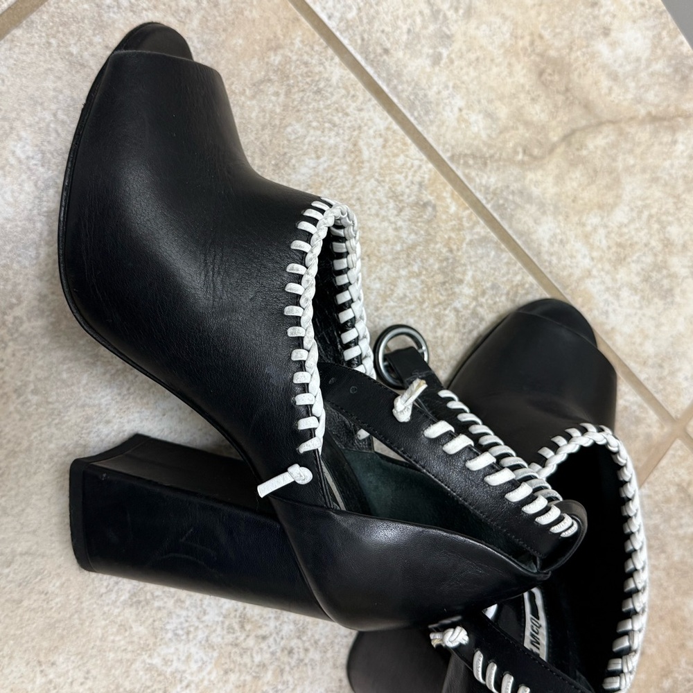 McQ by Alexander McQueen Black and White Heels